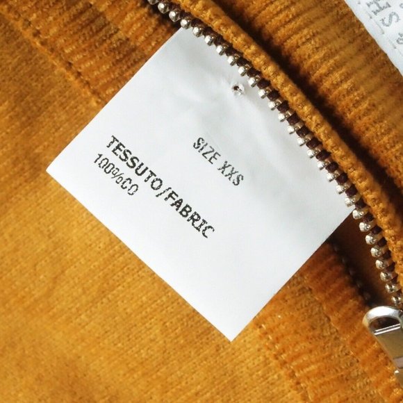 Anderson Sheppard Work Jacket Corduroy Coat Ochre Sz XXS Brand New - Picture 7 of 8